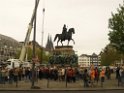 Reiterdenkmal kehrt zurueck auf dem Heumarkt P86